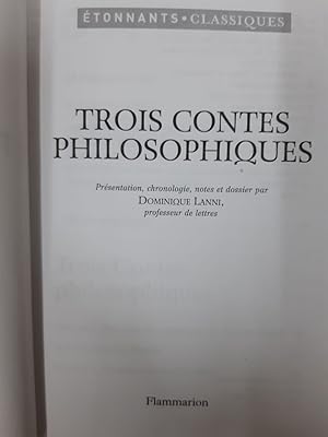 Imagen del vendedor de Trois contes philosophiques a la venta por Dmons et Merveilles