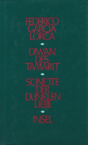 Bild des Verkufers fr Diwan des Tamarit. Sonette der dunklen Liebe. Gedichte Spanisch und Deutsch. zum Verkauf von La Librera, Iberoamerikan. Buchhandlung