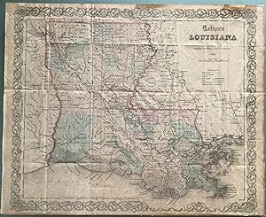 Colton's Louisiana: Colton 1863 Civil War Era Map