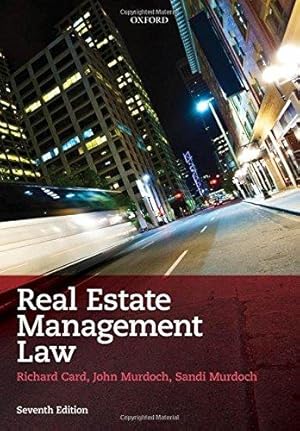 Imagen del vendedor de Real Estate Management Law a la venta por WeBuyBooks