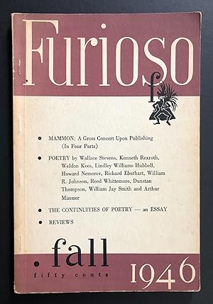 Bild des Verkufers fr Furioso, Volume 2, Number 2 (Whole Number 6, Fall 1946) zum Verkauf von Philip Smith, Bookseller