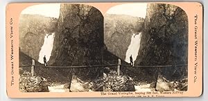 Stereo-Fotografie Great Western View Co., Ansicht Voringfos / Norge, Rock Formation Western Norway