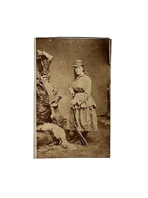 Original 1876 CDV Photo of Female Hunter and Founder of Modern Taxidermy Martha Maxwell