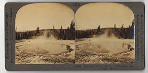 Seller image for Stereo-Fotografie Keystone View Company, Meadville, Ansicht Yellowstone / Wyoming, Morning Glory Springs for sale by Bartko-Reher