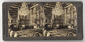 Stereo-Fotografie Keystone View Company, Meadville, Ansicht Fontainebleau, reception Room Catheri...