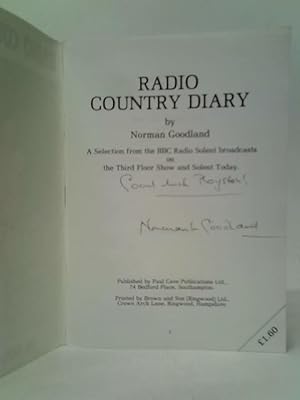 Imagen del vendedor de Radio Country Diary a la venta por World of Rare Books