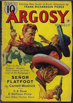 Imagen del vendedor de ARGOSY Weekly: February, Feb. 3, 1940 ("Minions of Mars") a la venta por Books from the Crypt