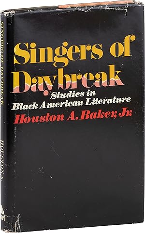 Bild des Verkufers fr Singers of Daybreak; Studies in Black American Literature zum Verkauf von Lorne Bair Rare Books, ABAA