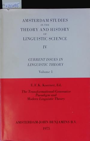 Bild des Verkufers fr Grammatical theory and metascience. Amsterdam studies in the theory and history of linguistic science. zum Verkauf von Antiquariat Bookfarm