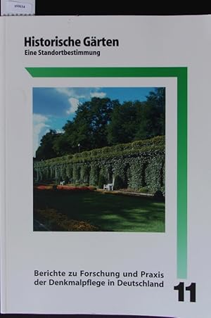 Bild des Verkufers fr Historische Grten. Eine Standortbestimmung ; [anlsslich der Europischen Messe fr Denkmalpflege und Stadterneuerung in Leipzig - der Denkmal 2000 - veranstaltete die Vereinigung der Landesdenkmalpfleger in der Bundesrepublik Deutschland, Arbeitsgruppe Gartendenkmalpflege, in Zusammenarbeit mit dem Landesdenkmalamt Berlin das Fachkolloquium "Historische Grten - Gartendenkmalpflege, Stand der Forschung, der Erhaltung und der Pflege - Versuch einer Standortbestimmung" am 25. und 26. Oktober 2000 und zeigte in Zusammenarbeit mit dem Landesamt fr Denkmalpflege Sachsen die Ausstellung "Der Garten als Kulturdenkmal"]. zum Verkauf von Antiquariat Bookfarm