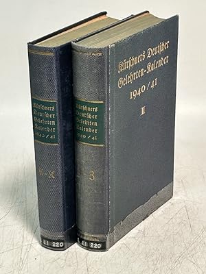 Kürschners Deutscher Gelehrten-Kalender 1940/41. Band I und II.
