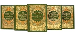 Seller image for Cape Cod; with: The Maine Woods; with: Walden; with: A Week on the Concord and Merrimack Rivers; with: Excursions for sale by Honey & Wax Booksellers, ABAA