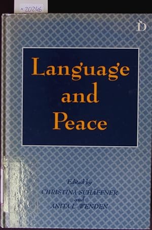 Seller image for Language and peace. for sale by Antiquariat Bookfarm