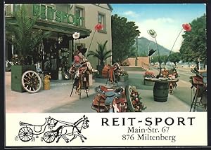 Ansichtskarte Miltenberg, Reit-Sport Geschäft, Mainstrasse 67