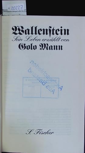 Bild des Verkufers fr Wallenstein. zum Verkauf von Antiquariat Bookfarm