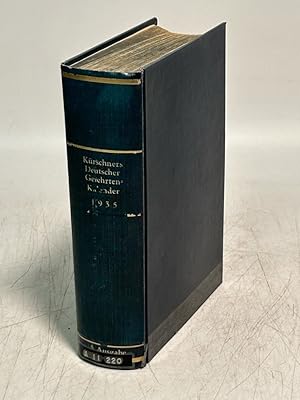 Kürschners Deutscher Gelehrten-Kalender 1935.