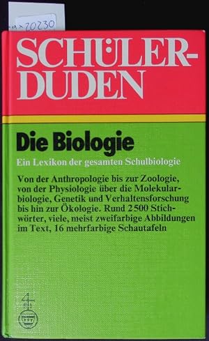 Bild des Verkufers fr Schlerduden "Die Biologie". Duden fr den Schler, 8. zum Verkauf von Antiquariat Bookfarm