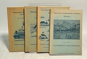 Bild des Verkufers fr Historisches Ortsnamenbuch von Bayern: Schwaben (Landkreis Marktoberdorf, Landkreis Krumbach, Stadt- und Landkreis Kempten, Landkreis Sonthofen). Vier Bnde. zum Verkauf von Antiquariat Bookfarm