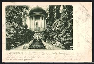 Ansichtskarte Schwetzingen, Apollo Tempel im Park