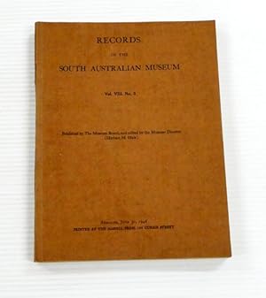 Image du vendeur pour Records Of The South Australian Museum Vol. Vlll. No 3, June 30, 1946 mis en vente par Adelaide Booksellers