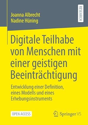 Seller image for Digitale Teilhabe von Menschen mit einer geistigen Beeintrchtigung for sale by BuchWeltWeit Ludwig Meier e.K.