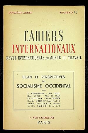 Imagen del vendedor de Cahiers internationaux n17 juin-juillet 1950 - Bilan et perspectives du socialisme occidental a la venta por LibrairieLaLettre2