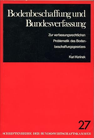 Seller image for Bodenbeschaffung und Bundesverfassung - Signiert for sale by avelibro OHG