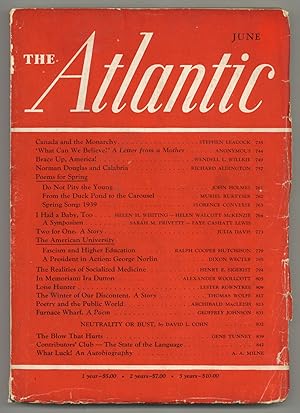 Imagen del vendedor de The Atlantic Monthly. June 1939 a la venta por Between the Covers-Rare Books, Inc. ABAA