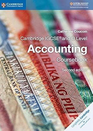 Bild des Verkufers fr Cambridge IGCSE® and O Level Accounting Coursebook (Cambridge International IGCSE) zum Verkauf von WeBuyBooks