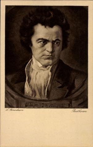 Künstler Ansichtskarte / Postkarte Binenbaum, L., Komponist Ludwig van Beethoven, Portrait