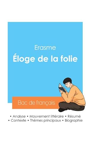 Image du vendeur pour Russir son Bac de philosophie 2024 : Analyse de l'essai loge de la folie de Erasme mis en vente par AHA-BUCH GmbH