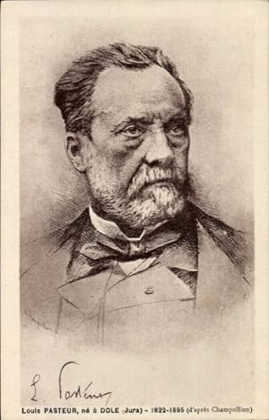 Künstler Ansichtskarte / Postkarte Chemiker Louis Pasteur, Portrait