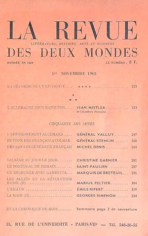 La Revue des Deux Mondes. 1 novembre 1968