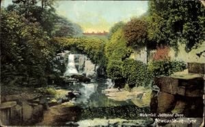 Ansichtskarte / Postkarte Newcastle upon Tyne England, Jesmond Dene, Wasserfall