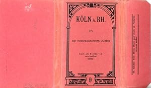 20 alte Ansichtskarte / Postkarte Köln am Rhein, im passenden Heft, diverse Ansichten