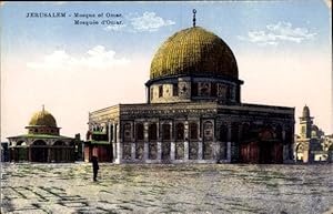 Ansichtskarte / Postkarte Jerusalem Israel, Mosque of Omar, Blick auf eine Moschee
