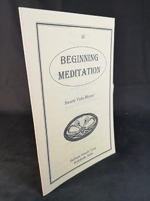 Bild des Verkufers fr Beginning Meditation zum Verkauf von ANTIQUARIAT Franke BRUDDENBOOKS