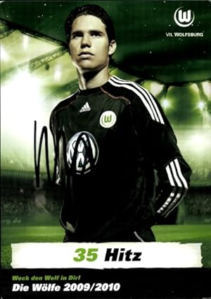 Autogrammkarte Fußball, Marwin Hitz, VfL Wolfsburg