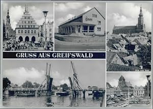 Postkarte Carte Postale 70672083 Greifswald Mecklenburg Vorpommern Greifswald Rathaus Wiecker Bru...