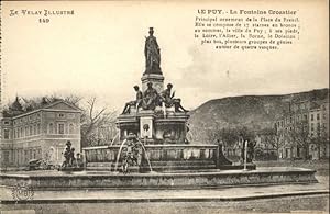 Postkarte Carte Postale 11009853 Le Puy-en-Velay Brunnen Place Breuil Le Puy-en-Velay
