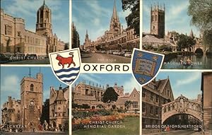 Seller image for Postkarte Carte Postale 11474858 Oxford Oxfordshire Magdalen Tower Bridge Hertford Wappen Memorial Garde for sale by Versandhandel Boeger