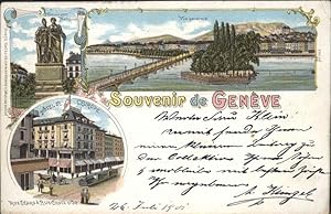 Postkarte Carte Postale 11104359 Genf GE Vue generale