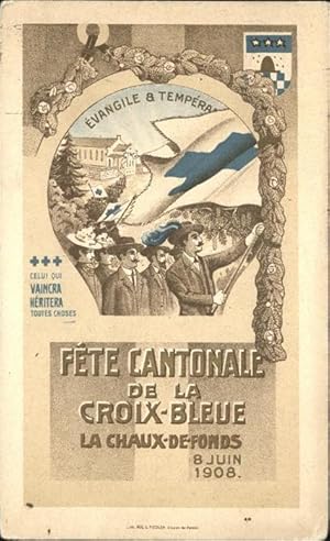 Postkarte Carte Postale 11104399 La Chaux-de-Fonds Kantonsfest Blaues Kreuz
