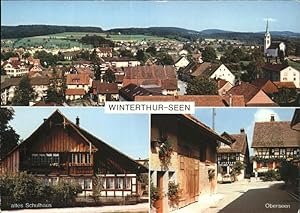 Postkarte Carte Postale 11381537 Winterthur Panorama Altes Schulhaus Oberseen Winterthur