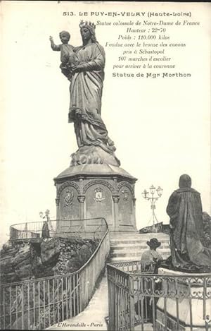 Postkarte Carte Postale 11623924 Le Puy-en-Velay Statue colossale de Notre Dame de France Monumen...