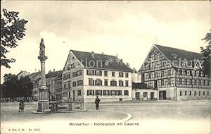 Postkarte Carte Postale 12004986 Winterthur Holderplatz Kaserne Winterthur