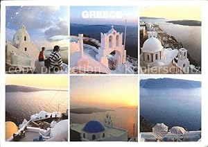 Bild des Verkufers fr Postkarte Carte Postale 71825949 Griechenland Greece Griechische Inseln Panorama Sonnenuntergang Grieche zum Verkauf von Versandhandel Boeger