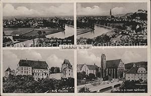 Postkarte Carte Postale 71584320 Landshut Burg Trausnitz Isarbruecke Landshut