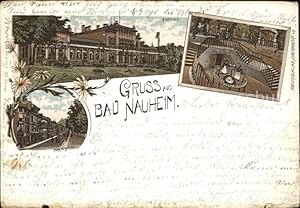 Postkarte Carte Postale 41526635 Bad Nauheim Kurhaus Parkstrasse Brunnen Bad Nauheim