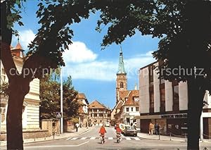 Postkarte Carte Postale 72033850 Schwabach Rathausgasse Kirche Schwabach